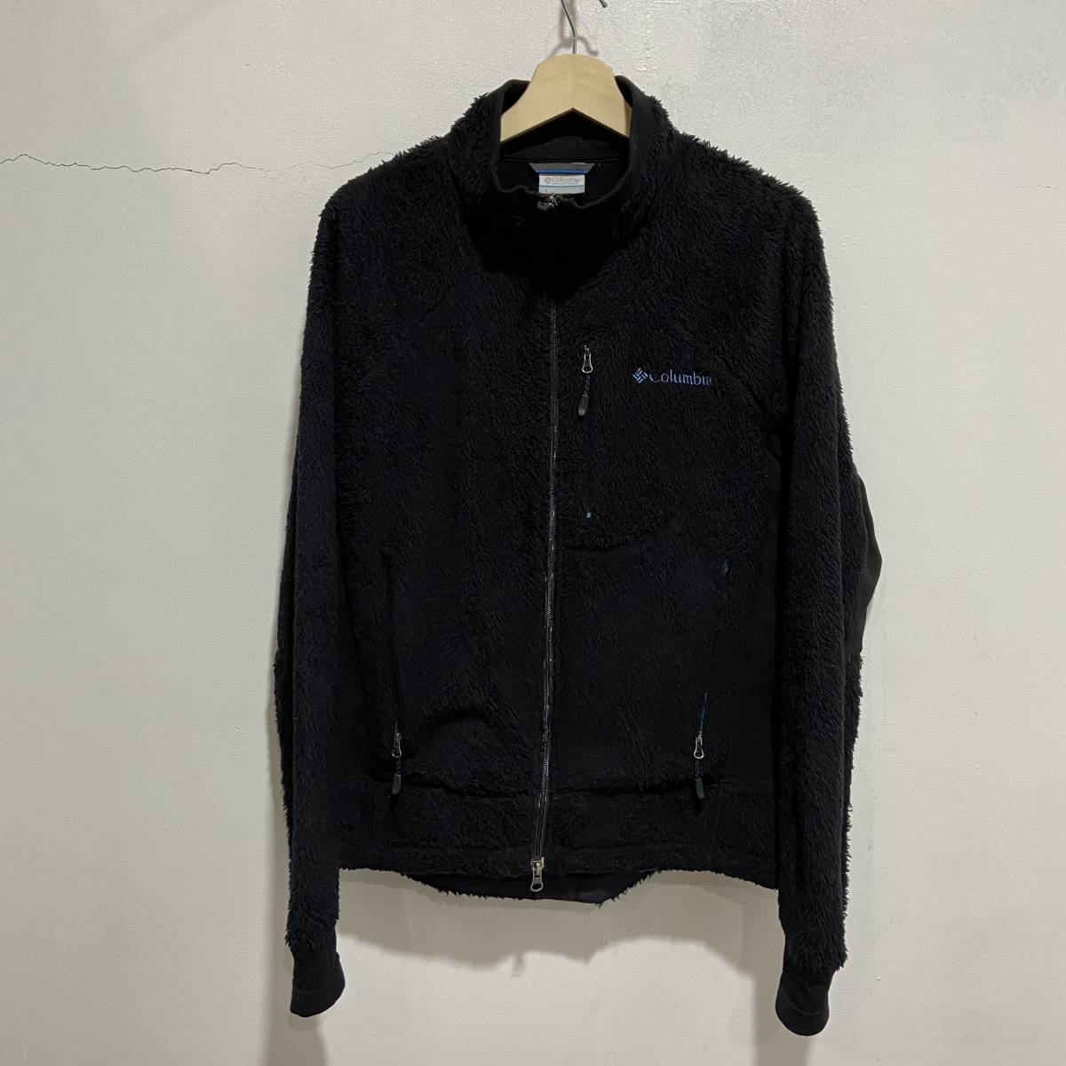 ☆送料無(wú)料☆Columbia☆コロンビア☆フリースジャケット☆メンズL☆黒☆モコモコ☆アウトドア☆B22