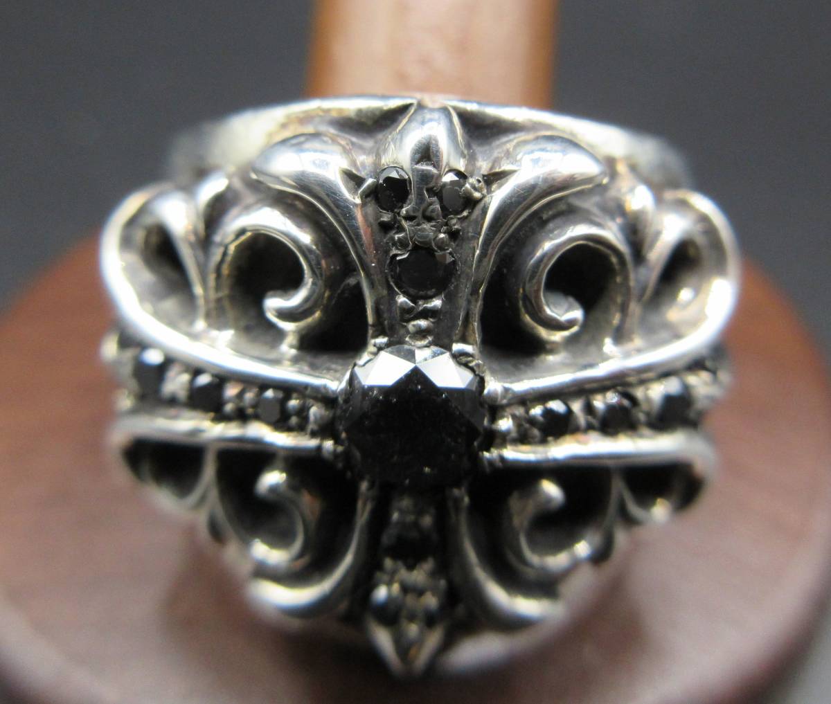 CHROME HEARTS Chrome Hearts keeper ring after diamond processing does natural black installation custom Bay Be Classic K&T 22K Cross 