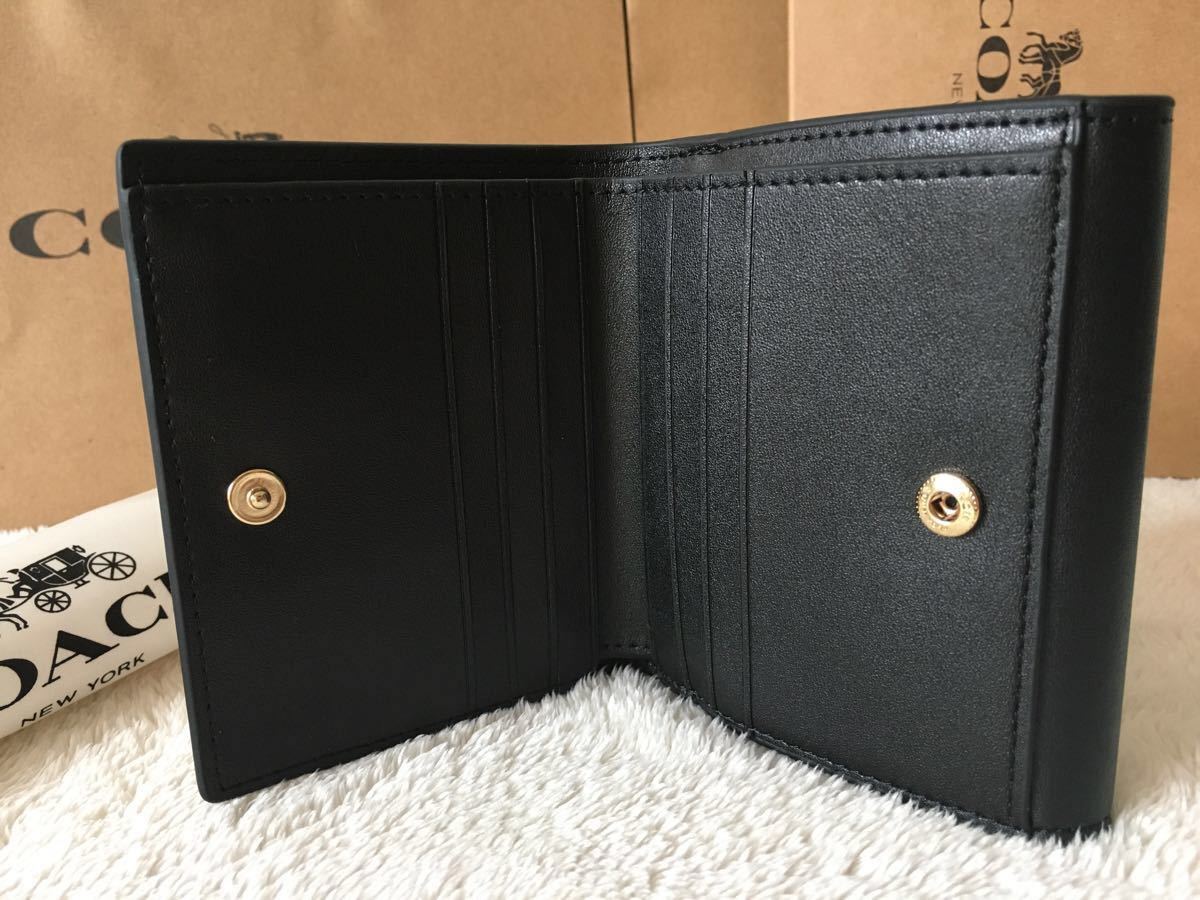 コーチCoach二つ折り財布シグネチャーキャンバス カーキマルチ〜超可愛い〜特価〜大人気〜 4