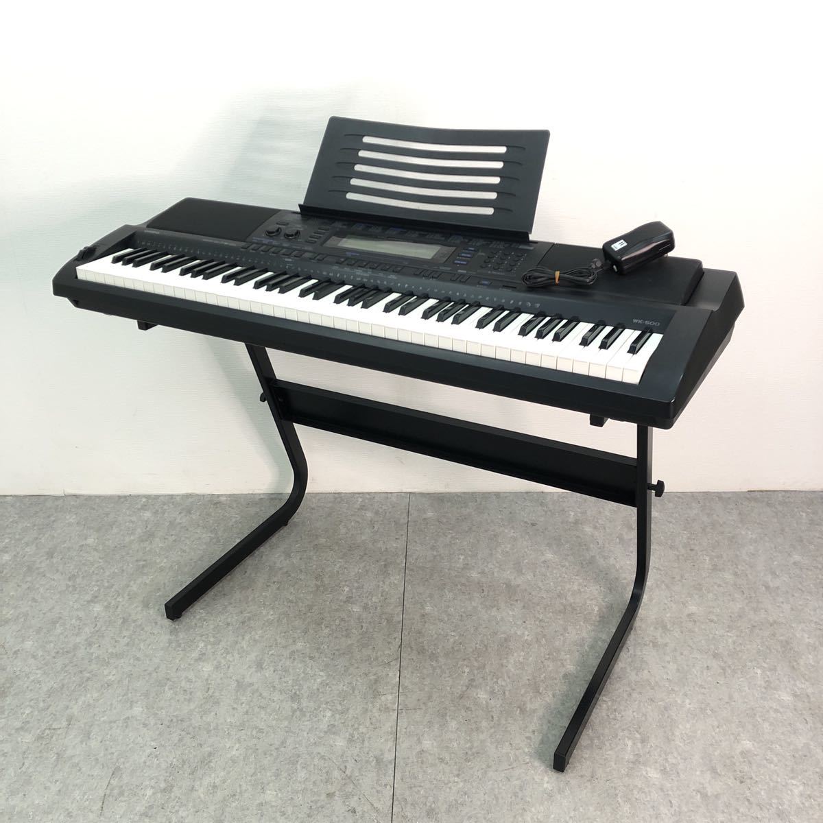 □CASIO カシオ WK-500 電子ピアノ 76鍵 スタンド アダプター □CASIO カシオ WK-500 電子ピアノ 76鍵 スタンド アダプター