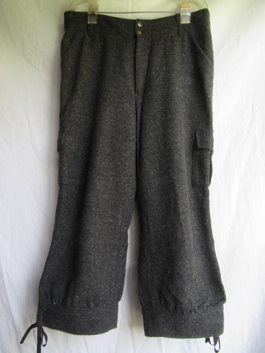  half edge height pants 15 EASTBOY East Boy wool 70% rayon 30% black series total lining W80cm length of the legs 57cm thick . very warm. 