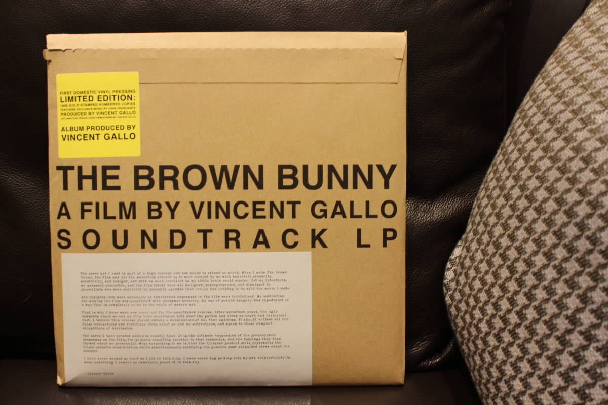 即完売 Vincent Gallo Brown Bunny 限定公式 レコード cpv.com.br