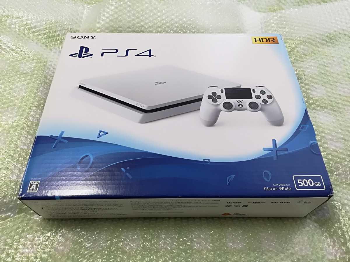 新品 PlayStation 4 グレイシャー・ホワイト 500GB CUH-2100AB02 未