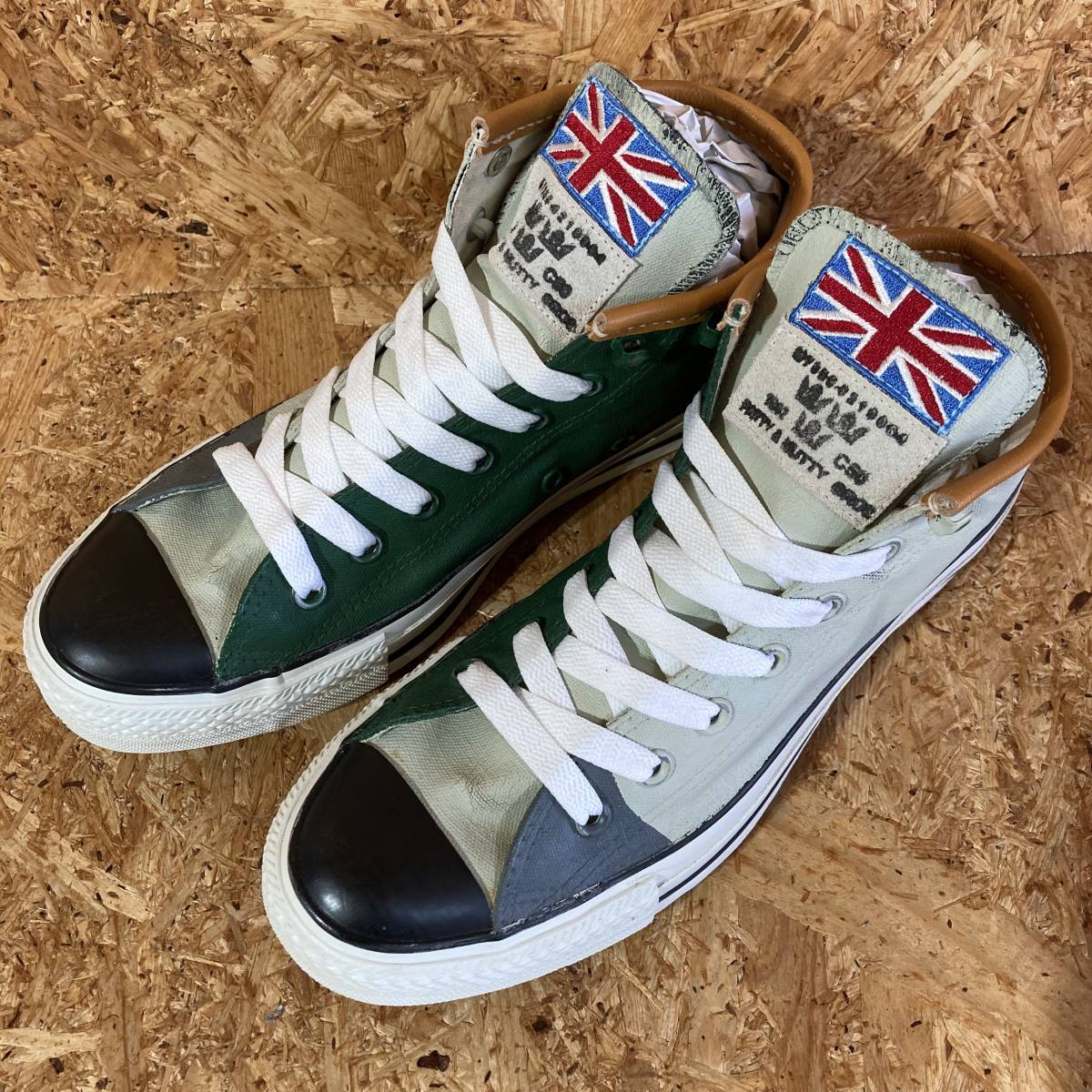 CONVERSE ALL STAR FATTY&NUTTY BROTHERS US8.5 27cm コラボ 別注 限定 オールスター レザー リメイク_画像1