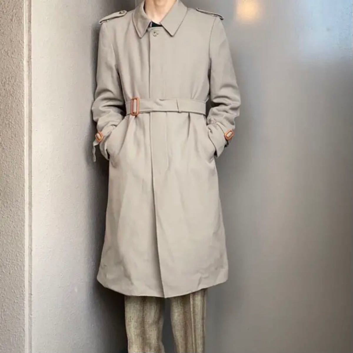 古着】80s ヴィンテージ ラグランスリーブ ステンカラーコート 古着】80s ヴィンテージ ラグランスリーブ ステンカラーコート