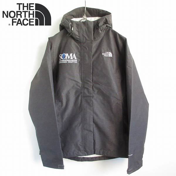 美品 アメリカ企画 THE NORTH FACE ノースフェイス DRYVENT レインジャケット レディースM チャコールグレー系 D143-17-0028X