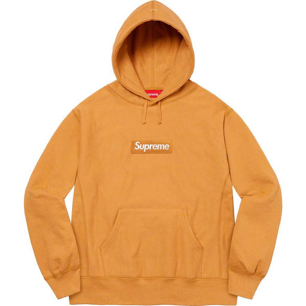 Supreme Box Logo Hooded Sweatshirt Light Mustard Supreme Box Logo Hooded Sweatshirt Light Mustard