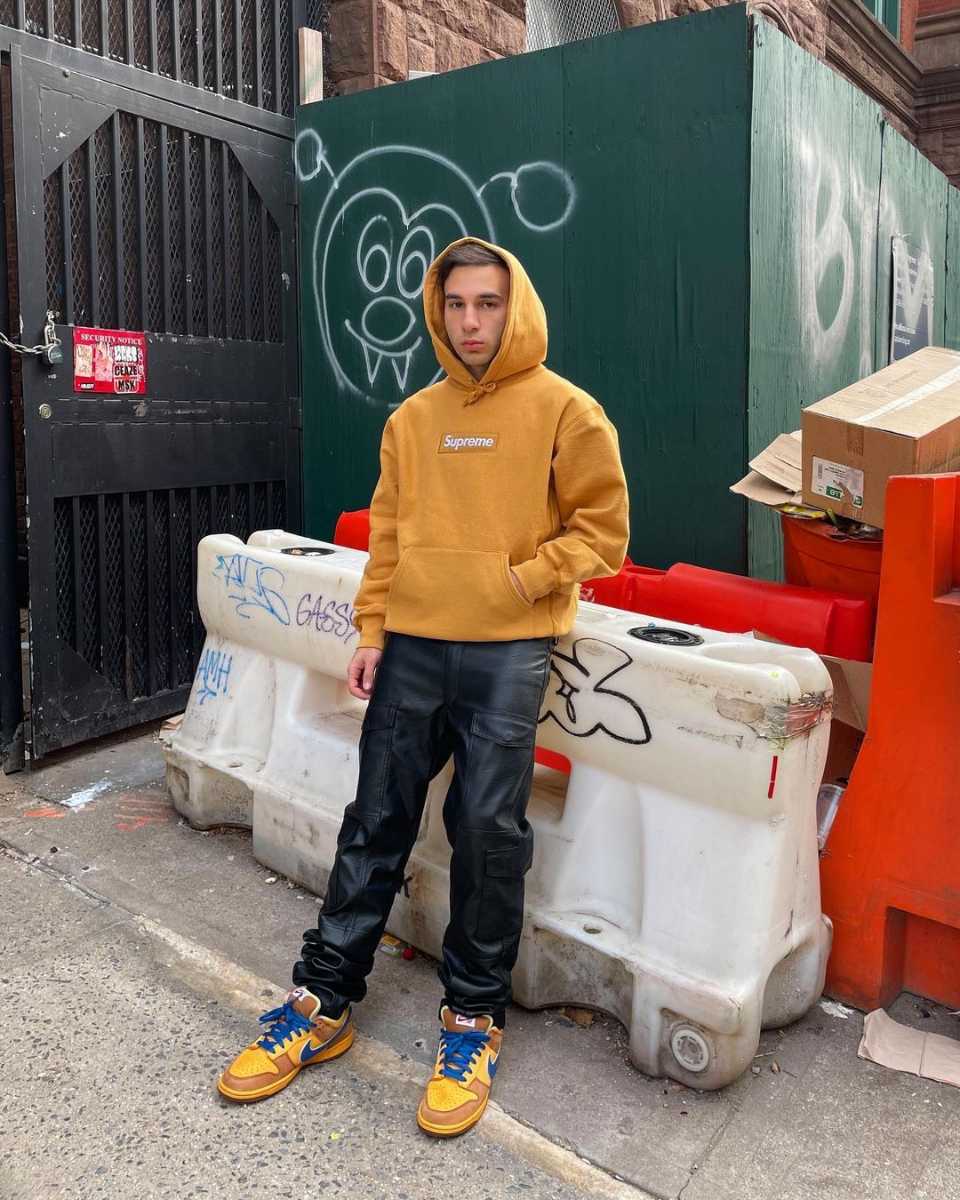 Supreme Box Logo Hooded Sweatshirt Light Mustard Supreme Box Logo Hooded Sweatshirt Light Mustard