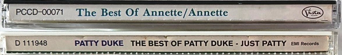 【送料無料】60年代米国女性オールデイズCD2枚, アネット[The Best Of Anette] +パティ・デューク[The Best Of Patty Duke Just Patty]