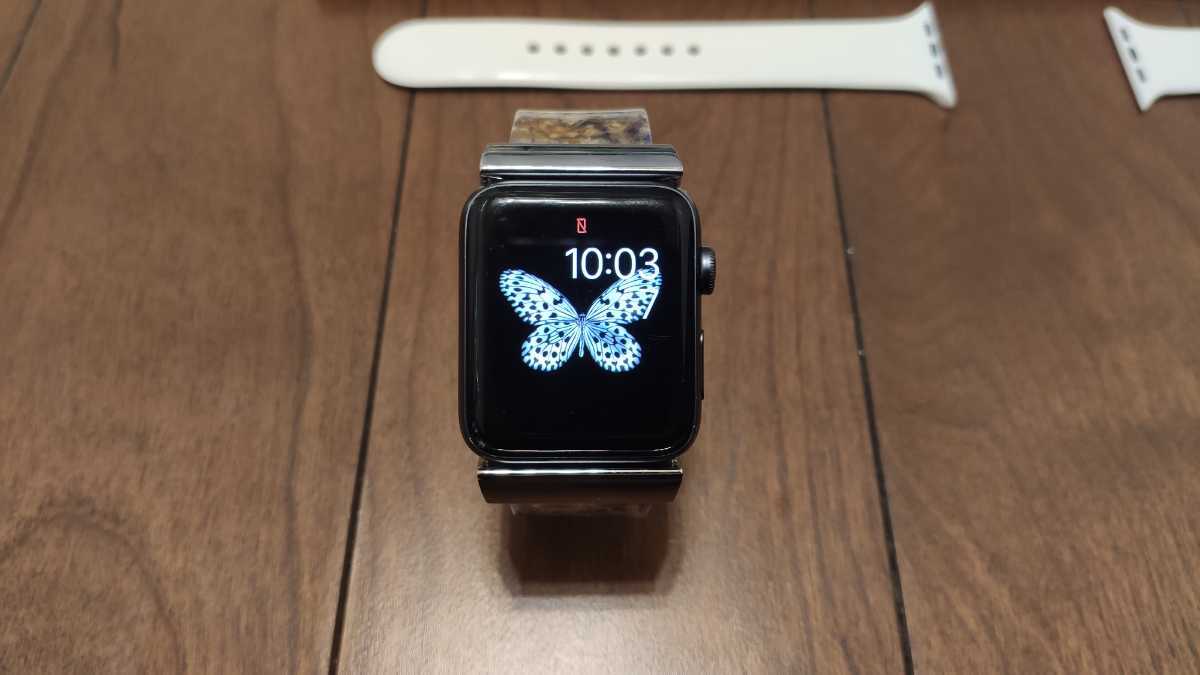 肌触りがいい 動作保証付 Apple Watch Series 3 42mm Cellular ブランドバンド2本付 アップルウォッチ セルラー スペースグレー Wr 50m 爆安プライス