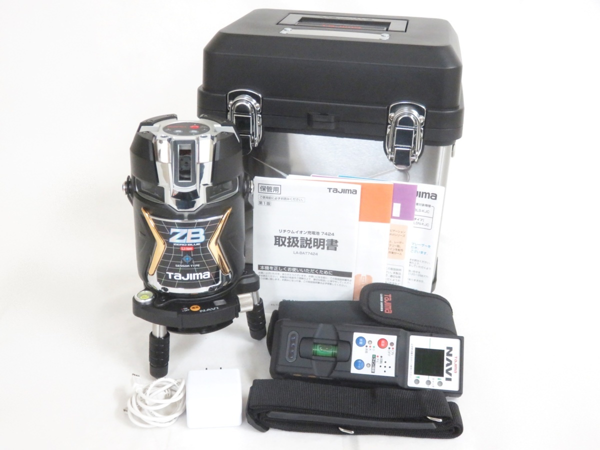 美品】 Tajima タジマ レーザー墨出し器 NAVI ZERO BLUEセンサー