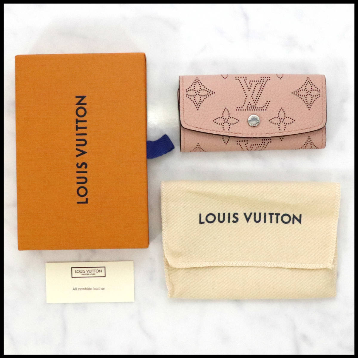 美品】LOUIS VUITTON ルイヴィトン マヒナ ミュルティクレ4キーケース