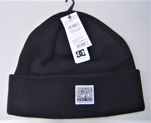 ディーシーシューズ DC SHOES BUNKER Beanie ビーニー ニットキャップ 黒 F 帽子 ADYHA04079メンズ レディース 人気 _画像1