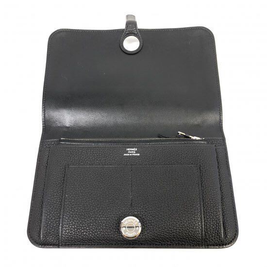 美品 HERMESエルメス ドゴンGM トゴ 長財布 人気 シルバー金具 二