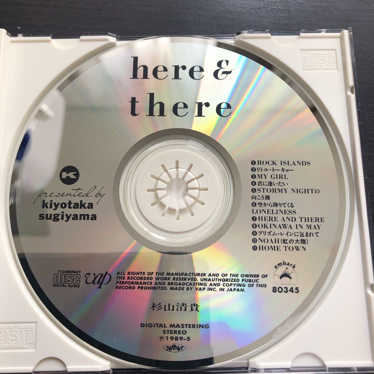CD／杉山清貴／here&there／Jポップ_画像4