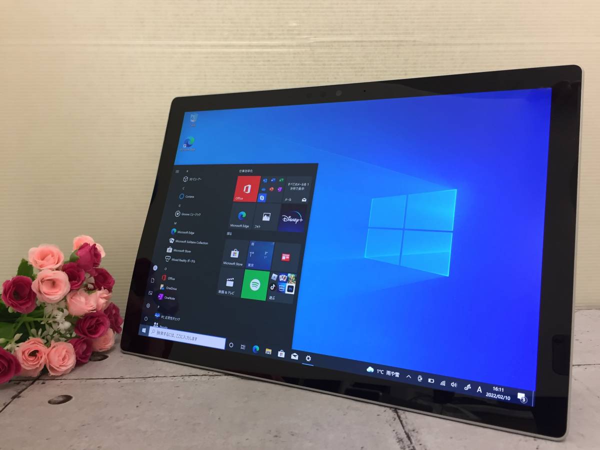 SIMフリー】Microsoft Surface Pro model:1807『Core i5(7300U) 2.6Ghz/RAM:8GB/SSD:256GB』12.3インチ  LTE対応 Win10 動作品※難あり