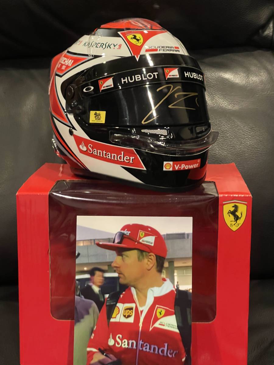 1/2 スケール キミ ライコネン 2015 F1 ヘルメット サイン付