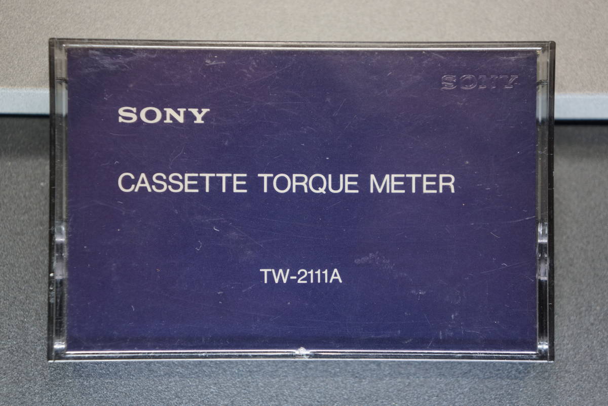 日本大特価 TEST TAPE●SONY/ソニー TW-2111A カセットテープ トルクメーター CASSETTE TAPE TORQUE METER