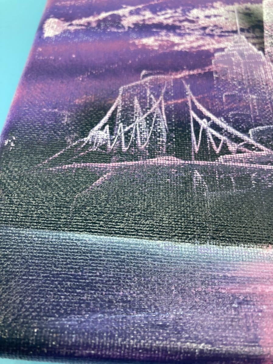 [A3105N029] spray art ② length 25× width 20cm cosmos street . interior dressing up purple Space 