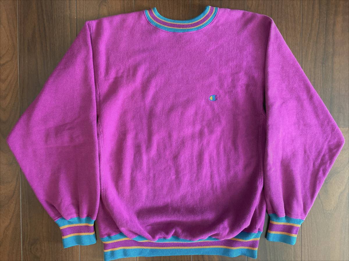 レアカラー/美品】90s champion リバースウィーブ リブライン usa製