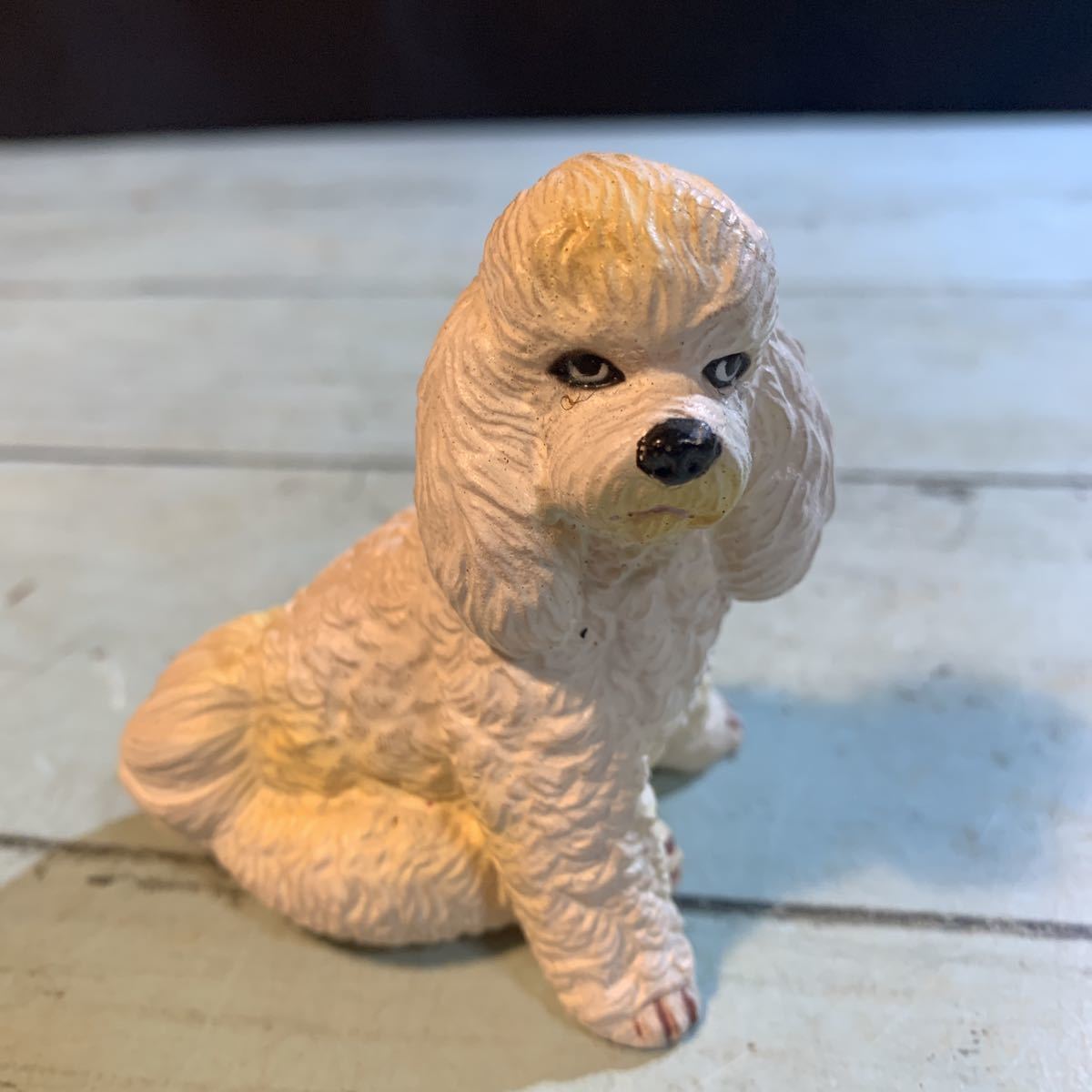 プードル トイプードル ソフビ 置物 犬 インテリア 人形 アンティーク 