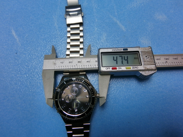 F186　腕時計　メンズ　シルバー_画像9