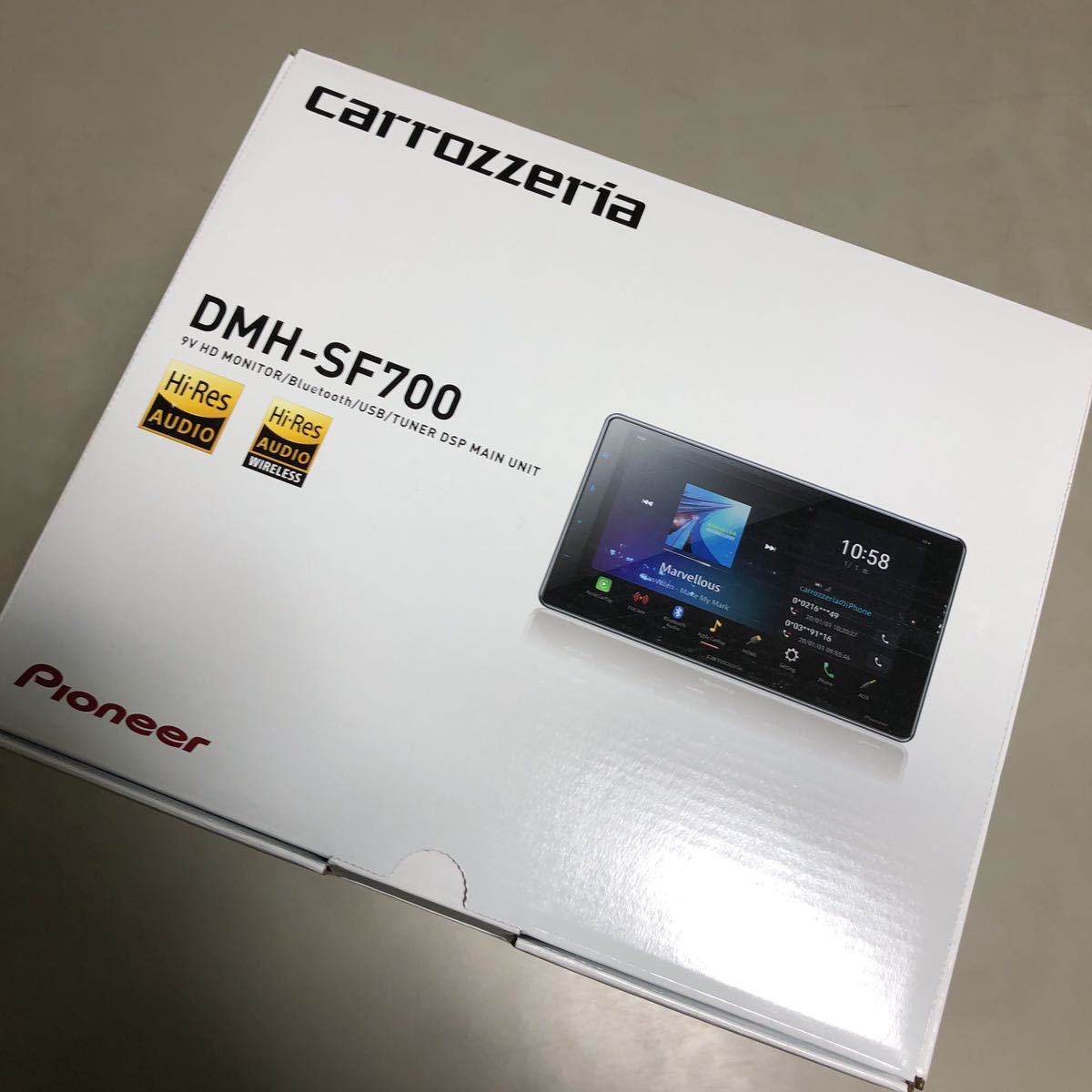 カロッツェリア DMH-SF700 9型 フローティング ディスプレイオーディオ 9インチ Bluetooth USB apple
