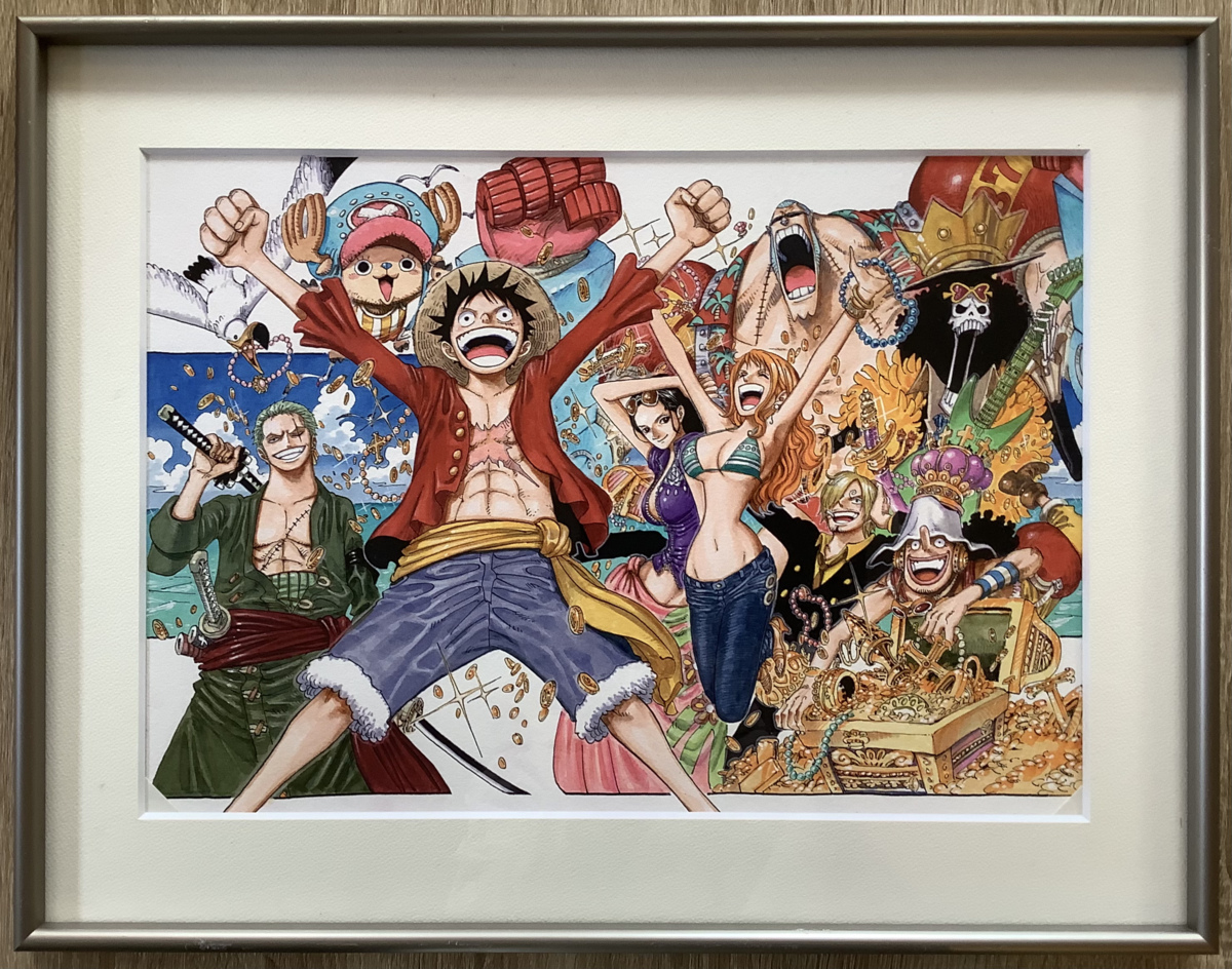 漫画 ワンピース 絵画 One Piece 絵画 11限定 高級複製原画 One Piece 売買されたオークション情報 Yahooの商品情報をアーカイブ公開 オークファン Aucfan Com