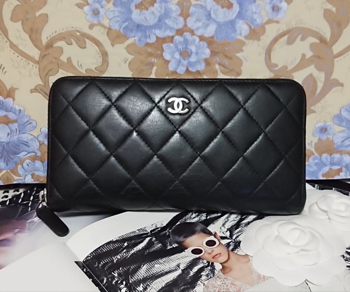 専用商品 】CHANEL マトラッセ ブラック ラムスキン ラウンド ...
