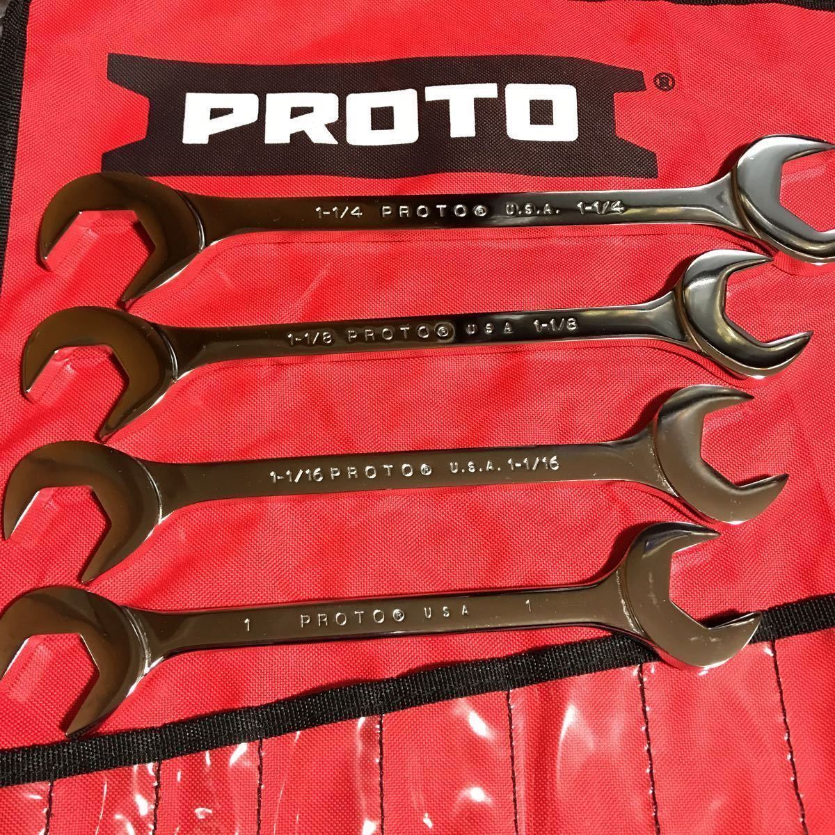 PROTO インチ工具J3100B 激安送料無料!プロト14ピースフルポリッシュアングルオープンエンドレンチセット(検索、Snap-onスナップオン) 5