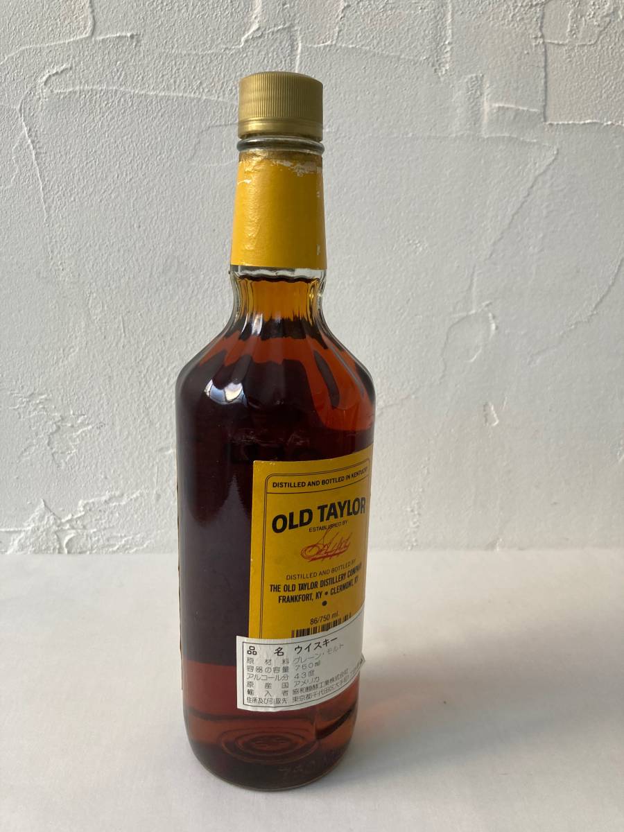 未開封 古酒 ウイスキー アメリカ オールドテイラー 6年 OLD 未開封 古酒 ウイスキー アメリカ オールドテイラー 6年 OLD