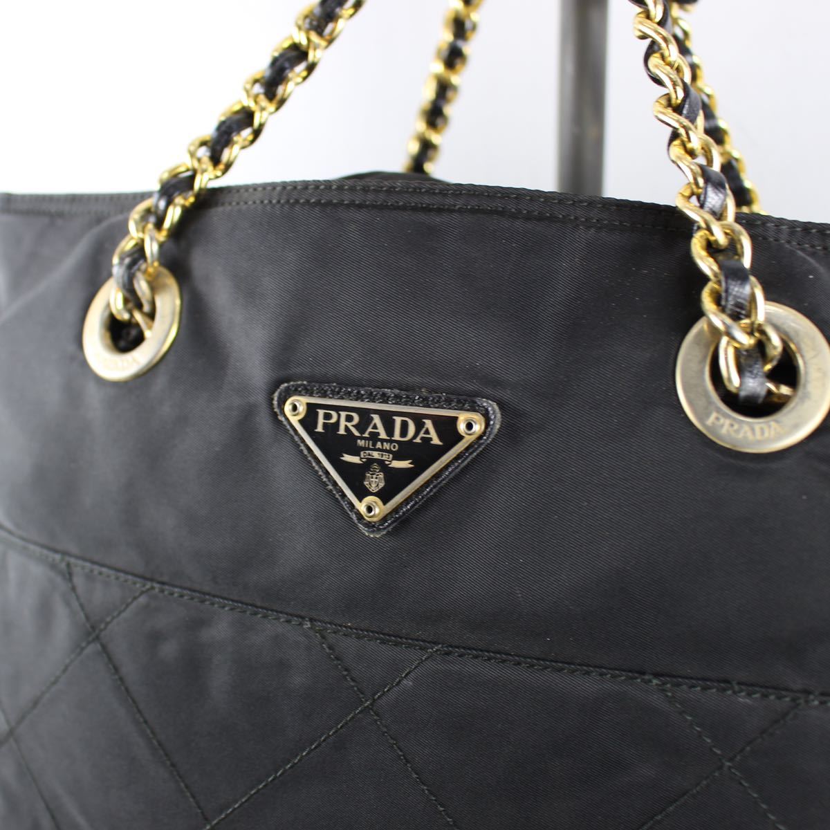 PRADA QUILTING NYLON CHAIN SHOULDER BAG MADE IN ITALY/プラダ PRADA QUILTING NYLON CHAIN SHOULDER BAG MADE IN ITALY/プラダ