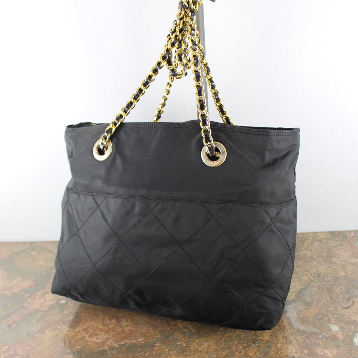 PRADA QUILTING NYLON CHAIN SHOULDER BAG MADE IN ITALY/プラダ PRADA QUILTING NYLON CHAIN SHOULDER BAG MADE IN ITALY/プラダ