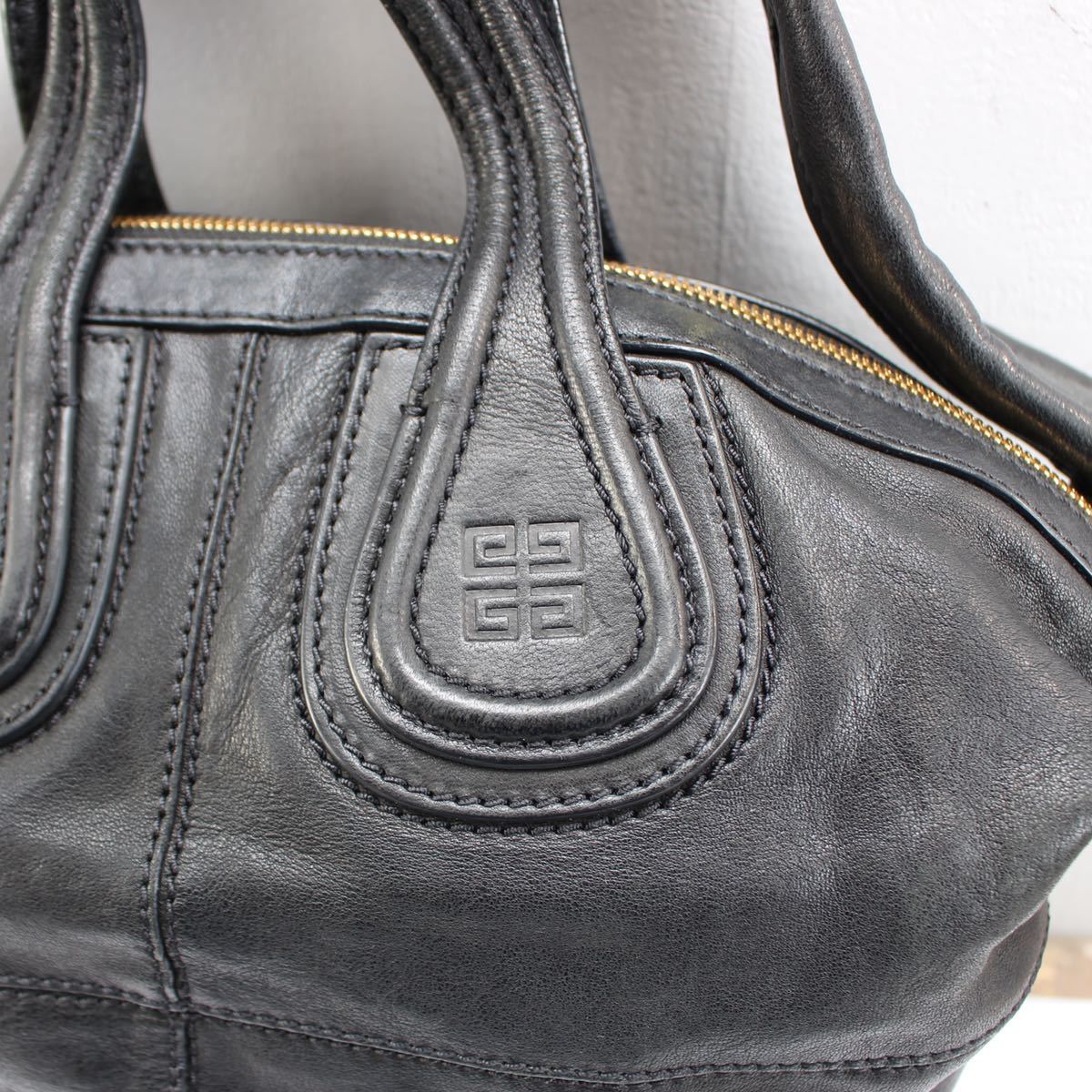 GIVENCHY NIGHTINGALE LEATHER BAG MADE IN 2WAY ジバンシィ 