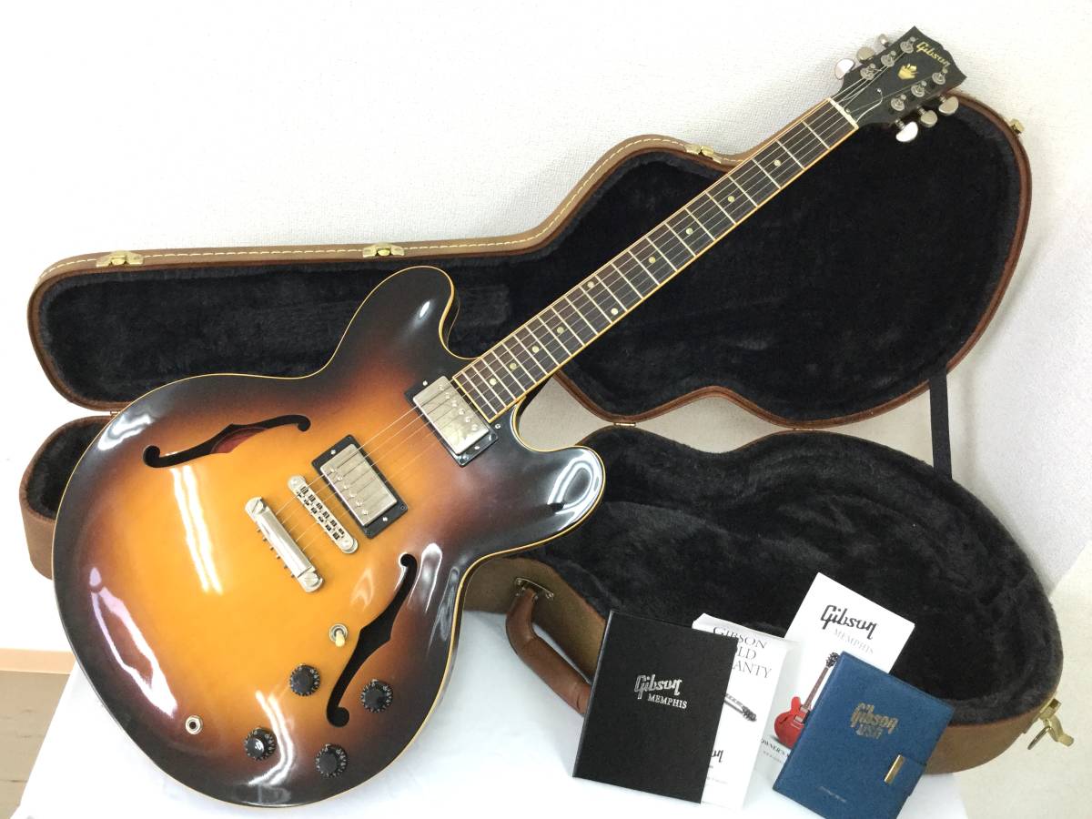ギター セミアコギター Gibson ギブソン USA ES-335 シリアルあり 音出し確認済 現状品 楽器 ホビー ハードケース付