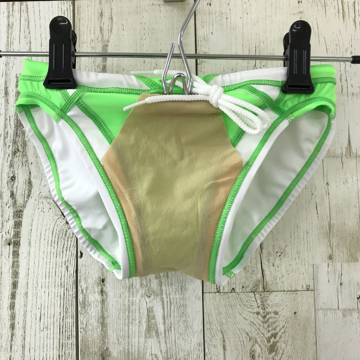 02】ミズノ 競パン Sサイズ 競泳水着 MIZUNO 蛍光グリーン×白 02】ミズノ 競パン Sサイズ 競泳水着 MIZUNO 蛍光グリーン×白