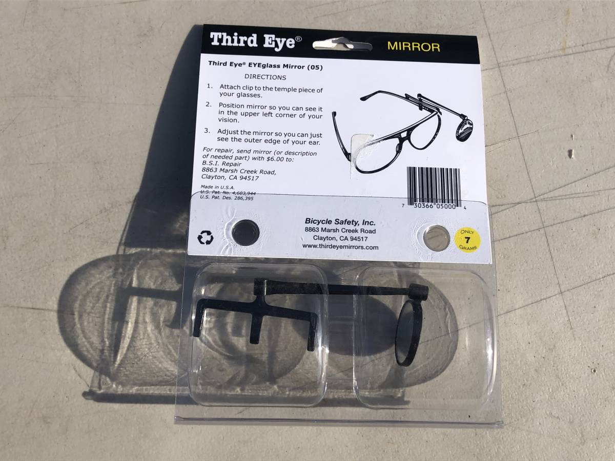  サングラス バックミラー 眼鏡 Eye glass Mirror Third Eye USDM ピスト　Bicycle_お渡しする状態です