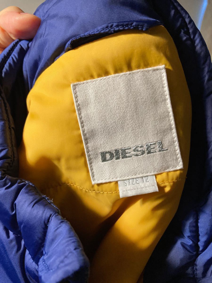 DIESEL ディーゼル中綿ベスト　ブルー