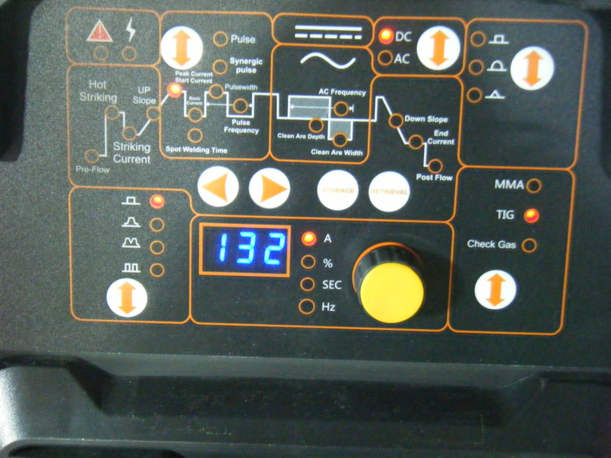 TIG220PX AC/DC フルデジタル機の操作の方法と微細溶接の方法約20分間のDVDの出品です