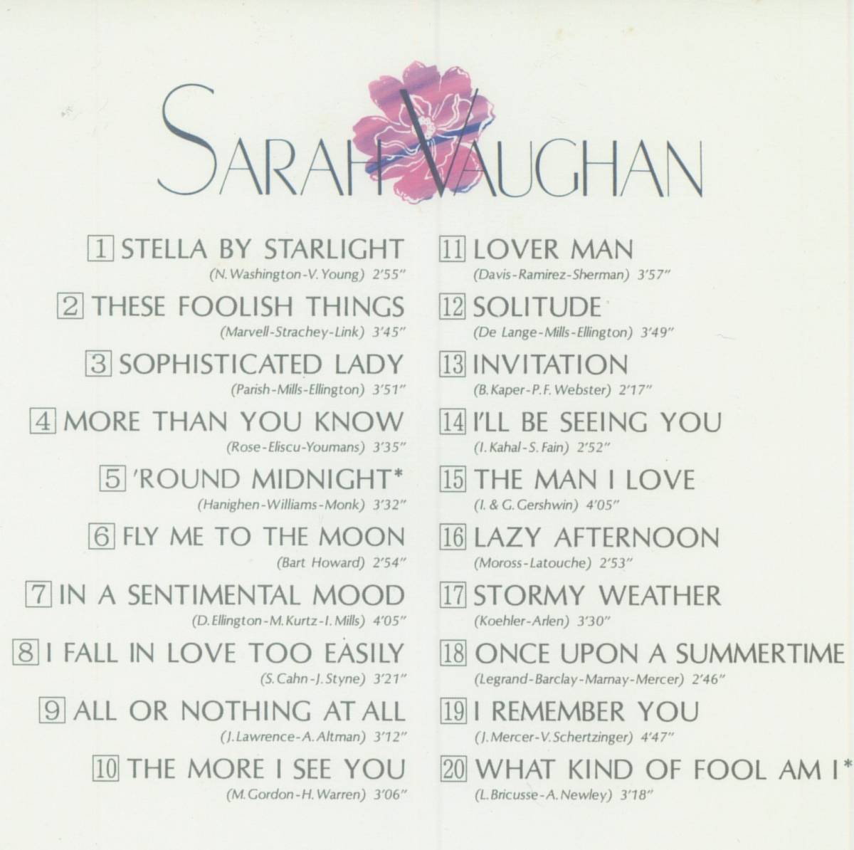 ♪消費税不要♪ サラ・ヴォーン Sarah Vaughan - ラヴ・バラッドをあなたに Sings Ballads [Roulette TOCJ-5289]_画像5