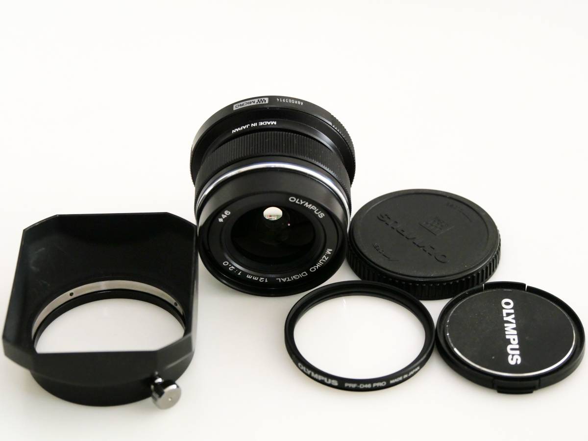 美品 オリンパス OLYMPUS 単焦点レンズ M.ZUIKO DIGITAL ED 12mm F2.0