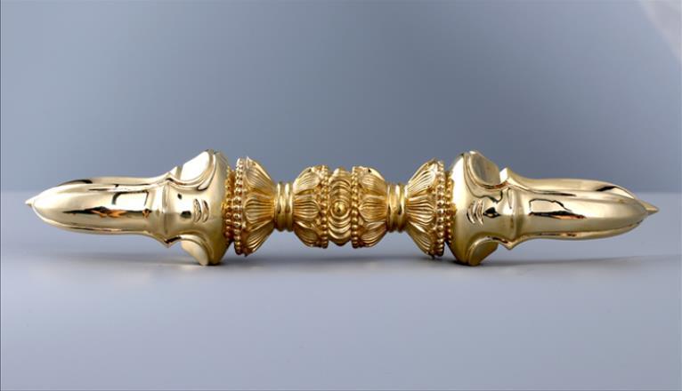 真言宗 宝珠杵 密教法具 厄除け 寺院用仏具 真鍮製 佳品 22cm 