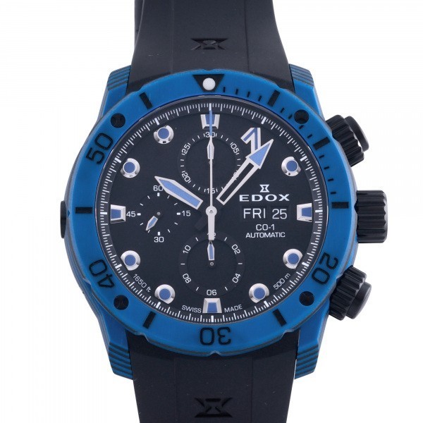 数量限定価格!! EDOX エドックス クロノオフショア1 メンズ 腕時計 新品 ブラック文字盤 01125-CLNBUN-NINBU オートマチック クロノグラフ カーボン エドックス