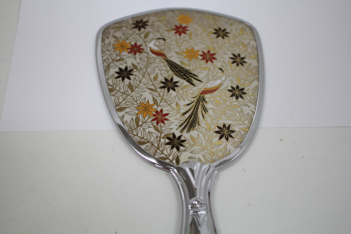  hand-mirror Japanese style antique peace pattern 