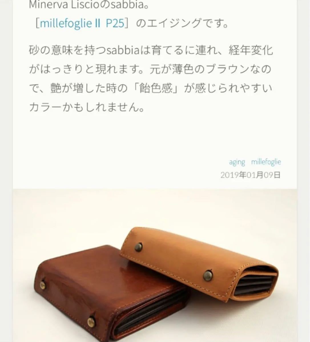 日本ファッション m+ エムピウ財布 ミッレフォッリエII P25 サッビア