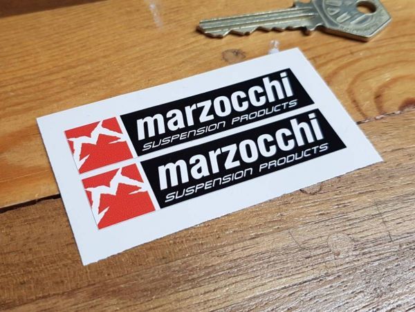 ◆送料無料◆ 海外 マルゾッキ Marzocchi Suspension Products 70mm 2枚セット ステッカー_画像1