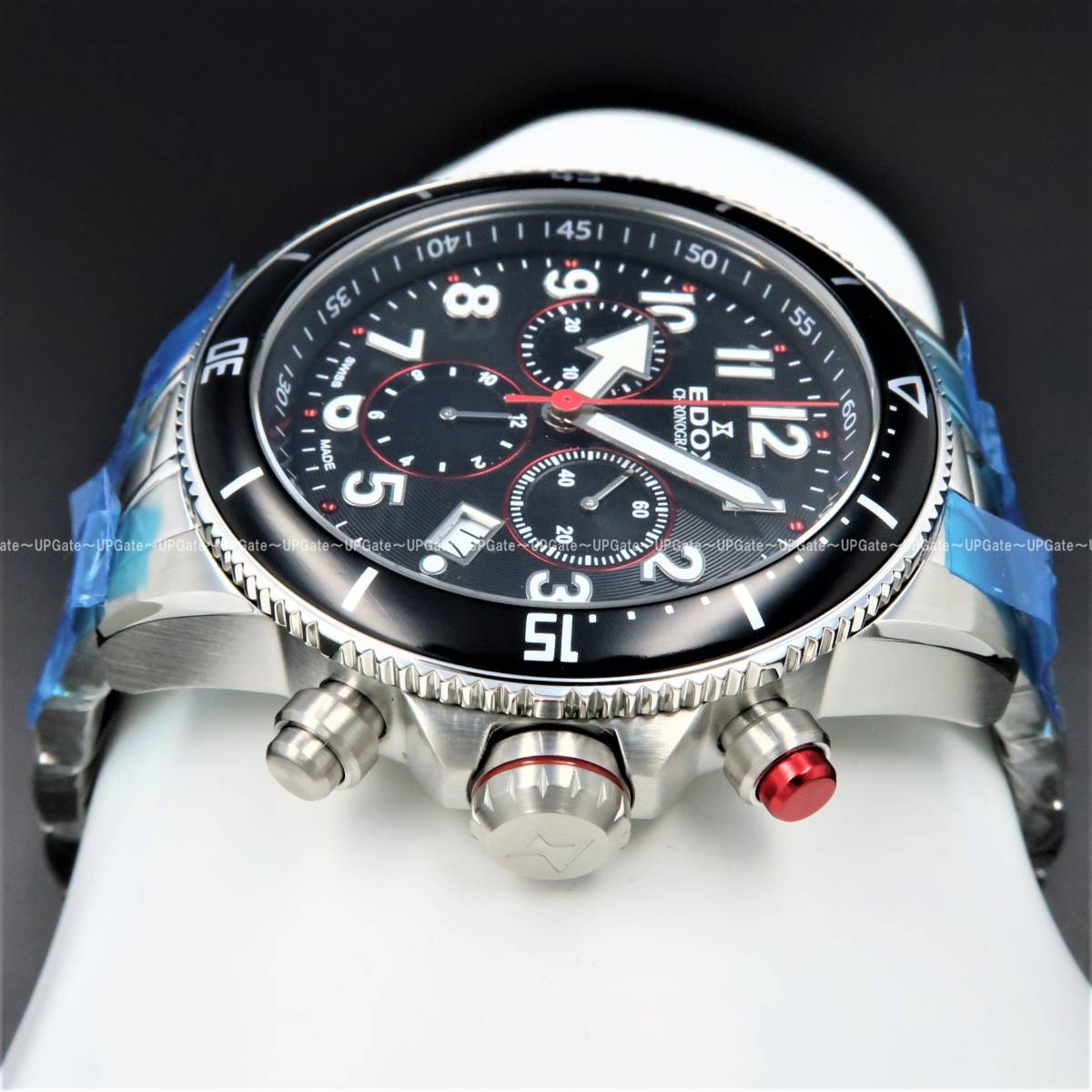 EDOX / エドックス Chronorally S クロノラリー 黒×銀 10227 3RM NROB