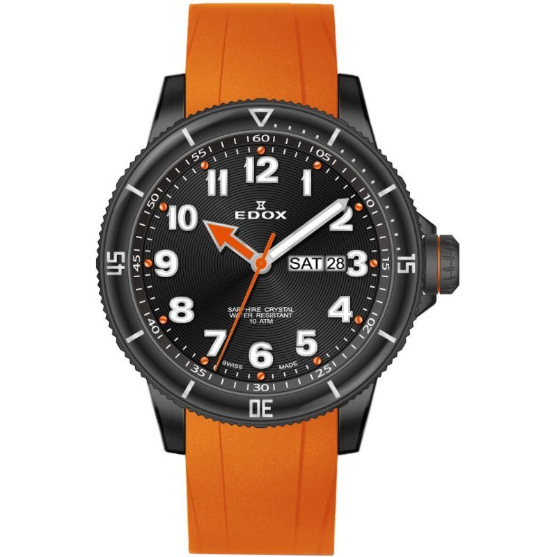 EDOX / エドックス Chronorally S クロノラリー オレンジ 84300 37NOCA