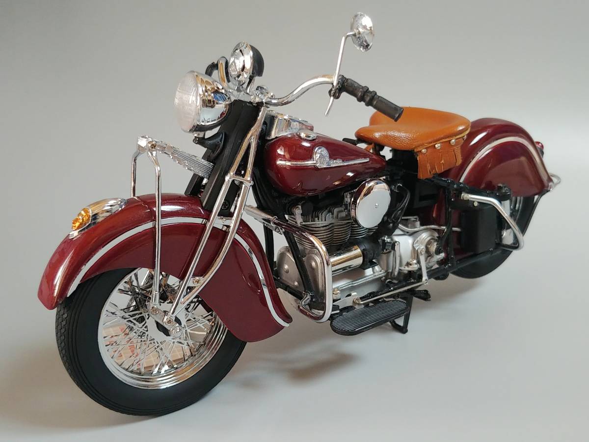 インディアンバイク442 1:10 フランクリンミント1942 美品-