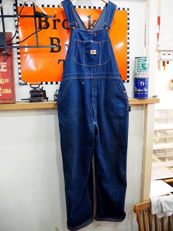 ◆1960's "HAPPY JIM" Denim Overalls ヴィンテージ オーバーオール ストア系 ワーク vintage payday jc.penny◆